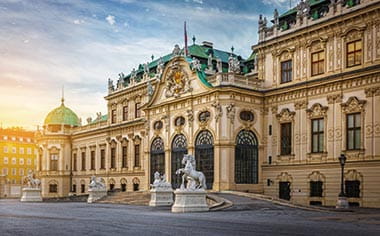 Belvedere Palace in Vienna, Austria